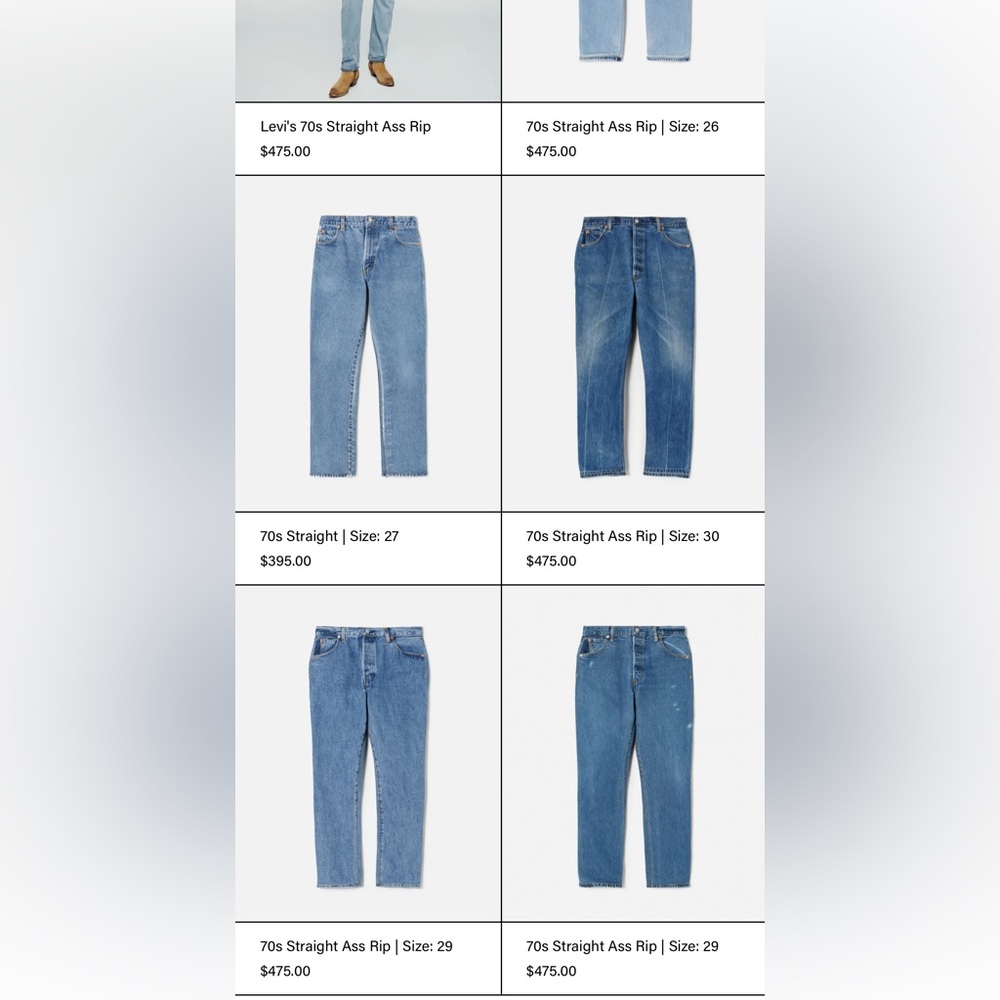 RE/DONE 70s Straight Jeans - Picture 5 of 8
